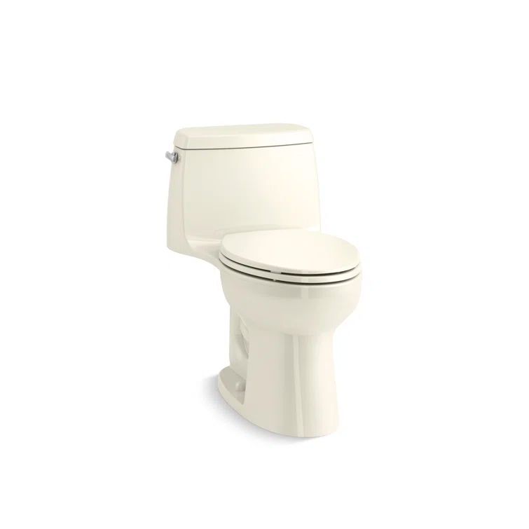 Santa Rosa Biscuit Cream One-Piece Elongated Toilet with High Efficiency Flush