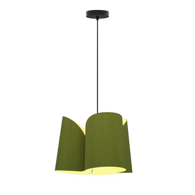 Julieta Green Reconstructed Wood Veneer Pendant Light