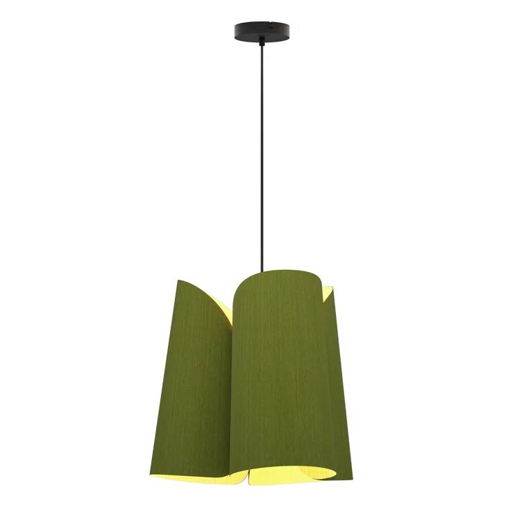 Julieta Green Reconstructed Wood Veneer Pendant Light