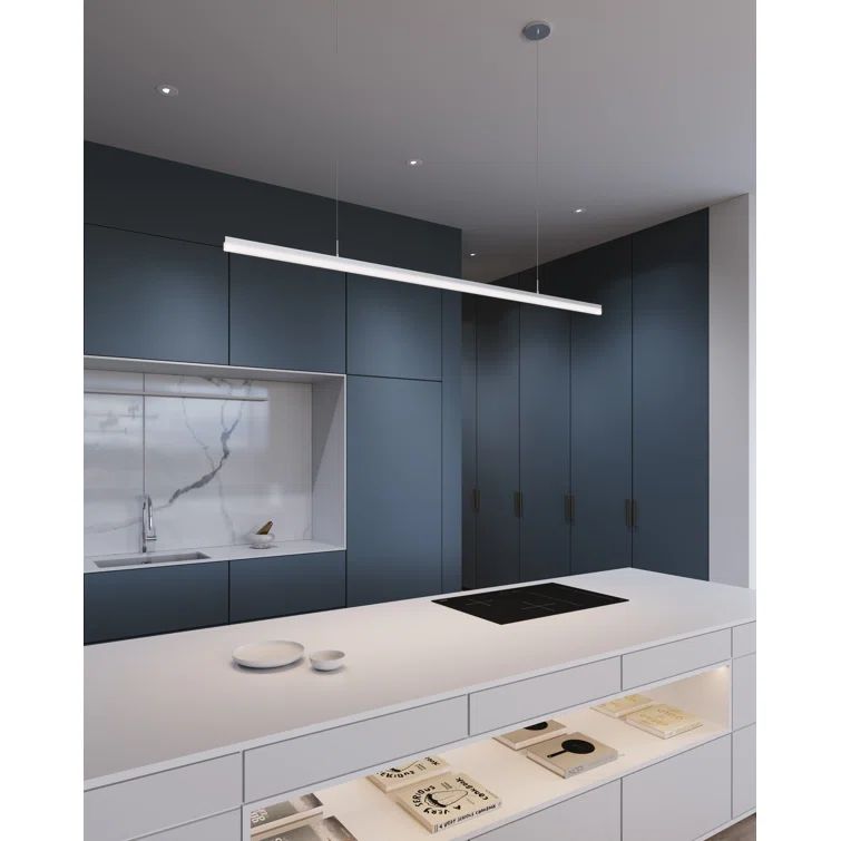 Stiletto Bright Satin Aluminum LED Pendant Light