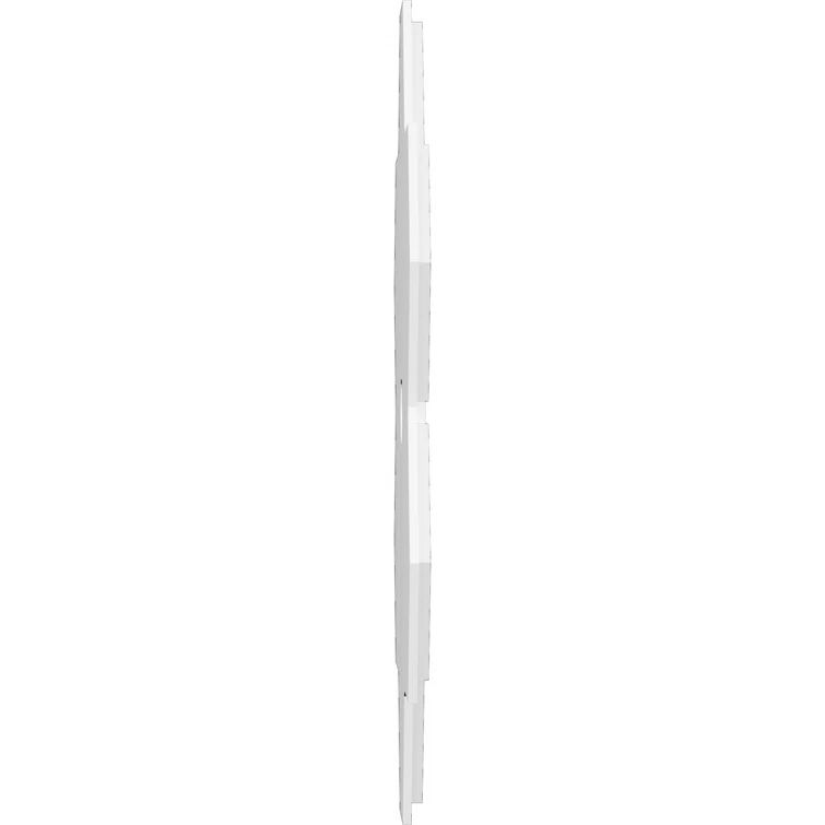 Daisy White PVC Contemporary Ceiling Medallion, 22" Diameter