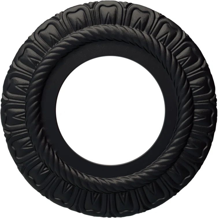 Claremont 9" Black Polyurethane Ceiling Medallion