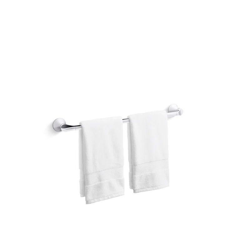 Simplice 24" Polished Chrome Metal Towel Bar