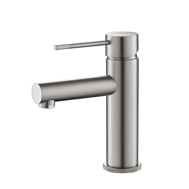 Brushed Nickel Single-Handle High Arc Bathroom Faucet