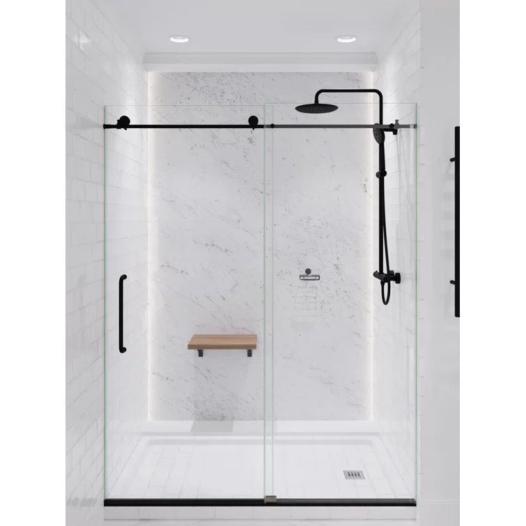 Matte Black Stainless Steel Multi-Head Shower System with Hand Sprayer