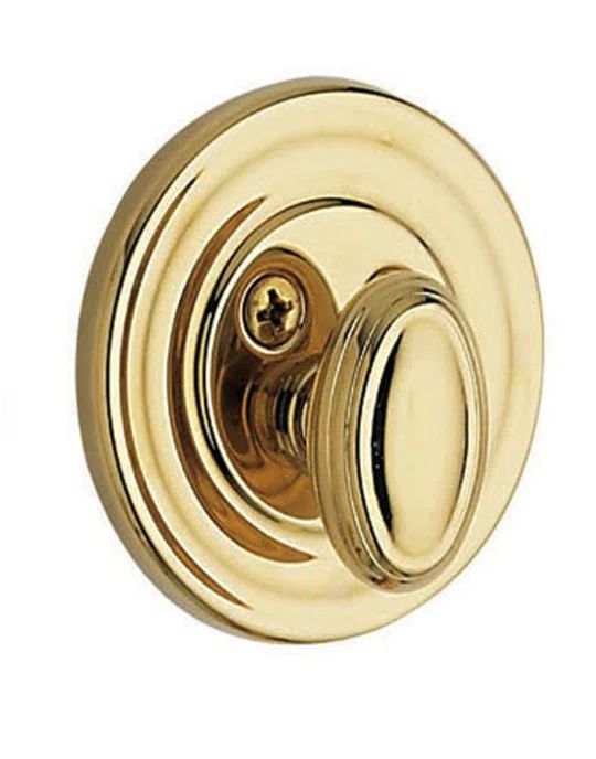 Lifetime Polished Brass One-Sided Deadbolt for Patio Doors