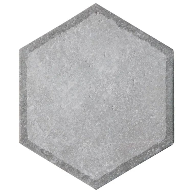 Décor Gray Hexagon Porcelain Wall & Floor Tile