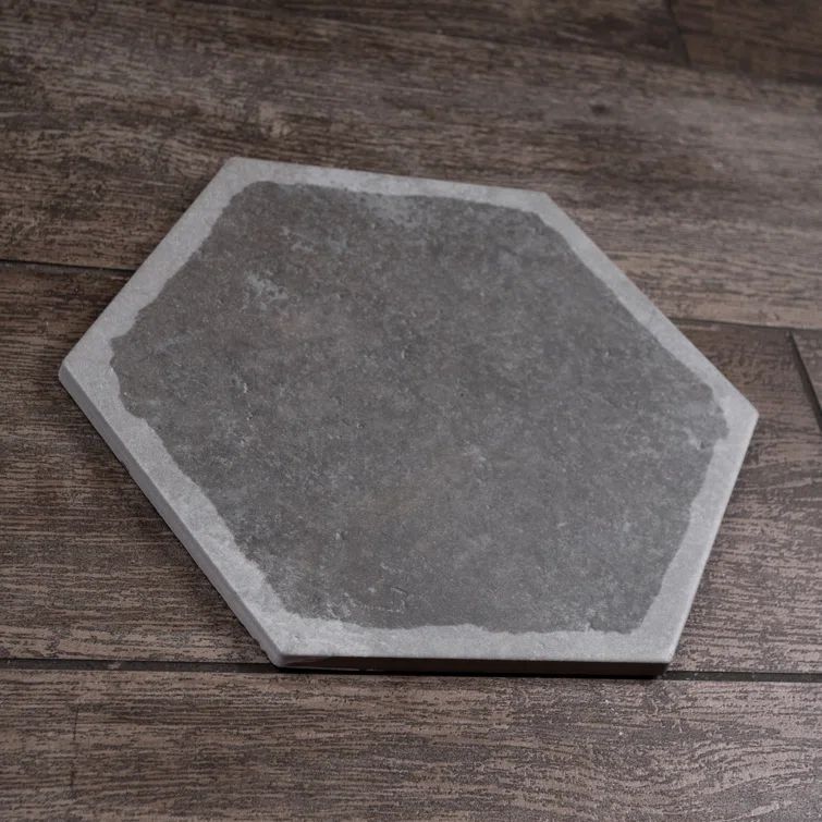 Décor Grafito Hexagon Porcelain Floor and Wall Tile