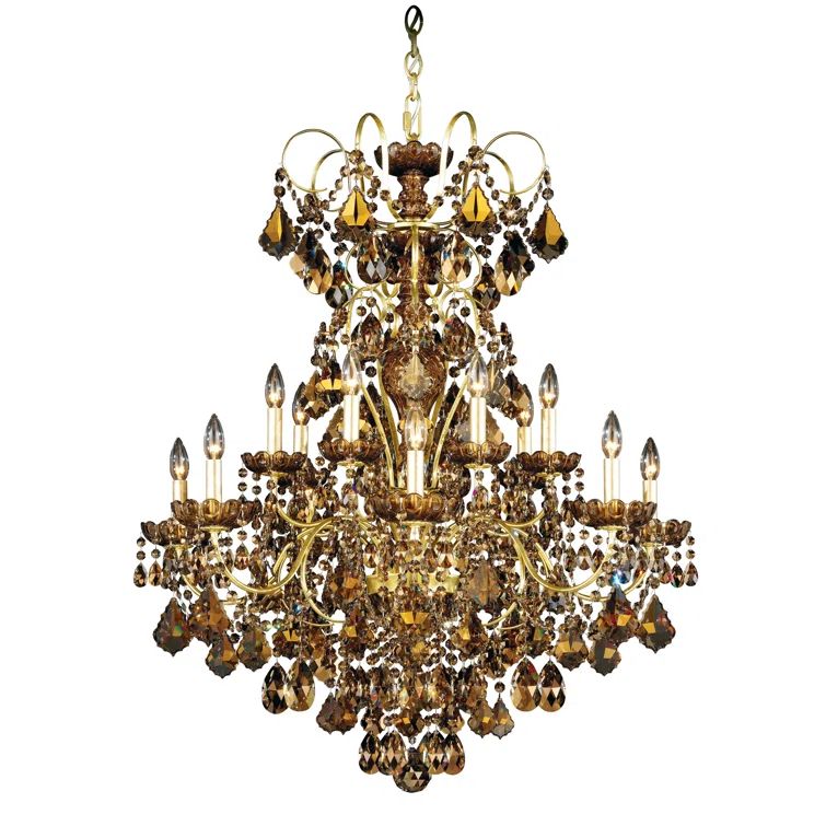 Aurelia Heritage Clear 14-Light Empire Crystal Chandelier