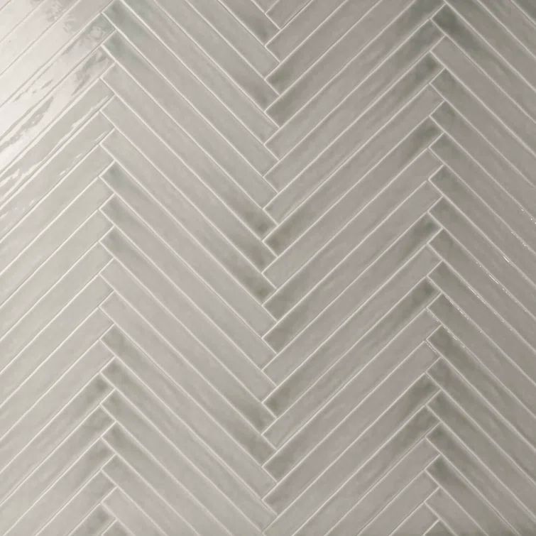 Nantucket Green 2" x 20" Polished Ceramic Subway Wall Tile