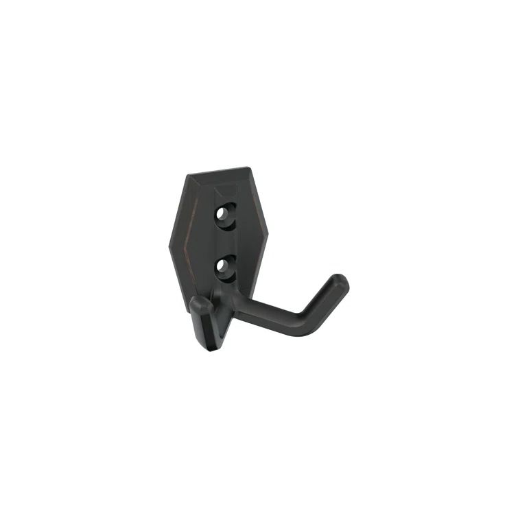 Oil Rubbed Bronze Double Prong Decorative Wall Hook