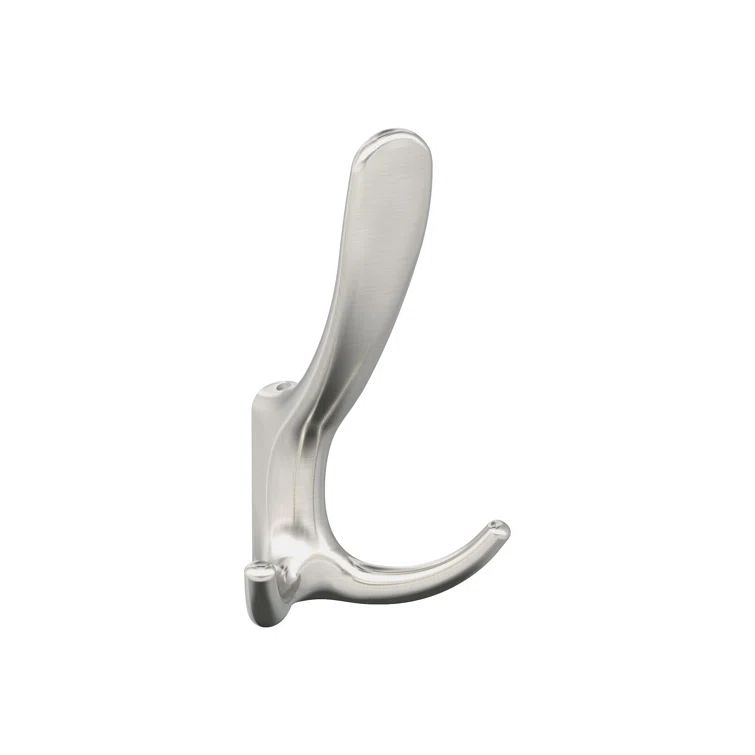 Satin Nickel Triple Prong Decorative Wall Hook