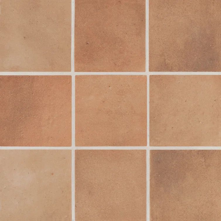 Celine 4" x 4" Matte Brown Porcelain Mosaic Tile