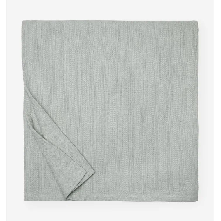 Tavira Striped King Cotton Blanket - Sophisticated Flint