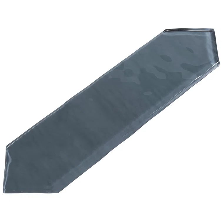 Ergo 3" x 10" Blue Glass Hexagonal Subway Tile