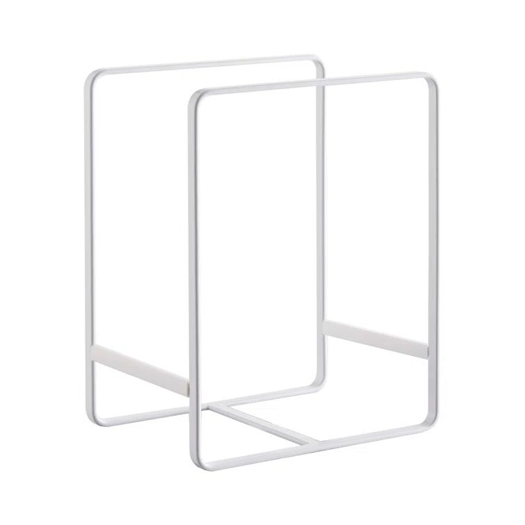 Elegant White Large Steel Dish Storage Rack