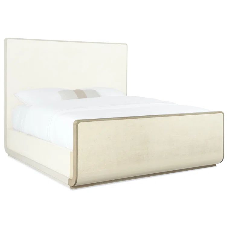 Tranquil Haven California King Sleigh Bed with Drawer in Beige