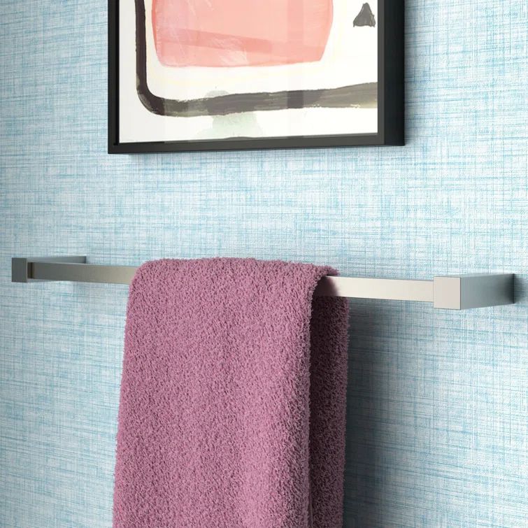 Brushed Nickel 18" Wall Mounted Bathroom Towel Bar