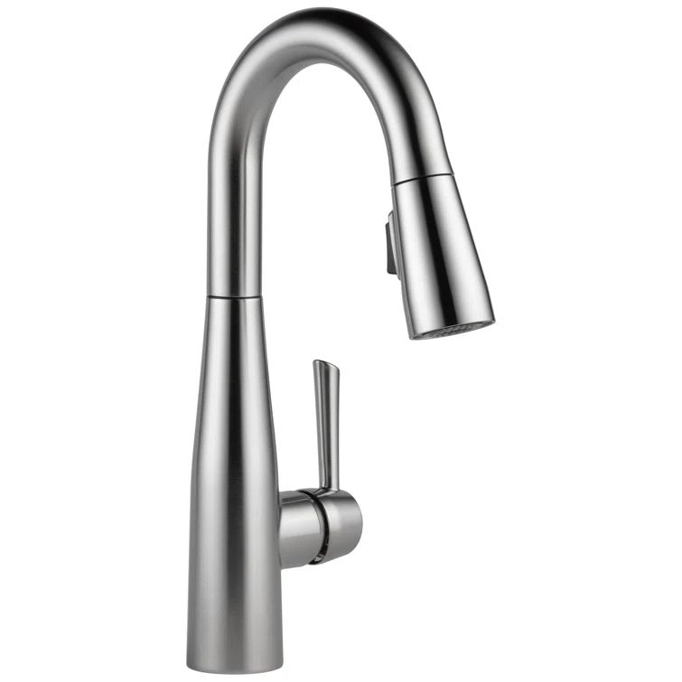 Arctic Stainless Transitional Pull-Out Spray Kitchen Faucet