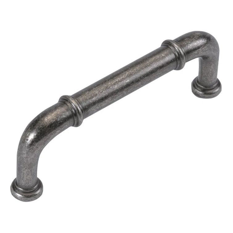 Cottage Black Nickel Rectangular Cabinet Pulls with Mounting Hardware