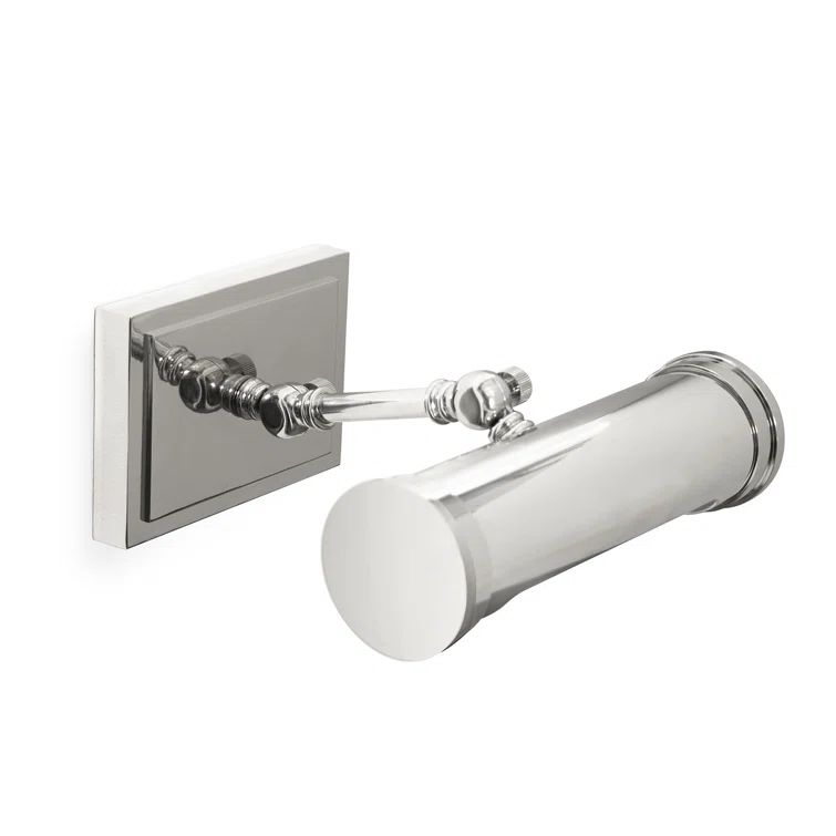 Polished Nickel Dimmable Wall Picture Light with Plug