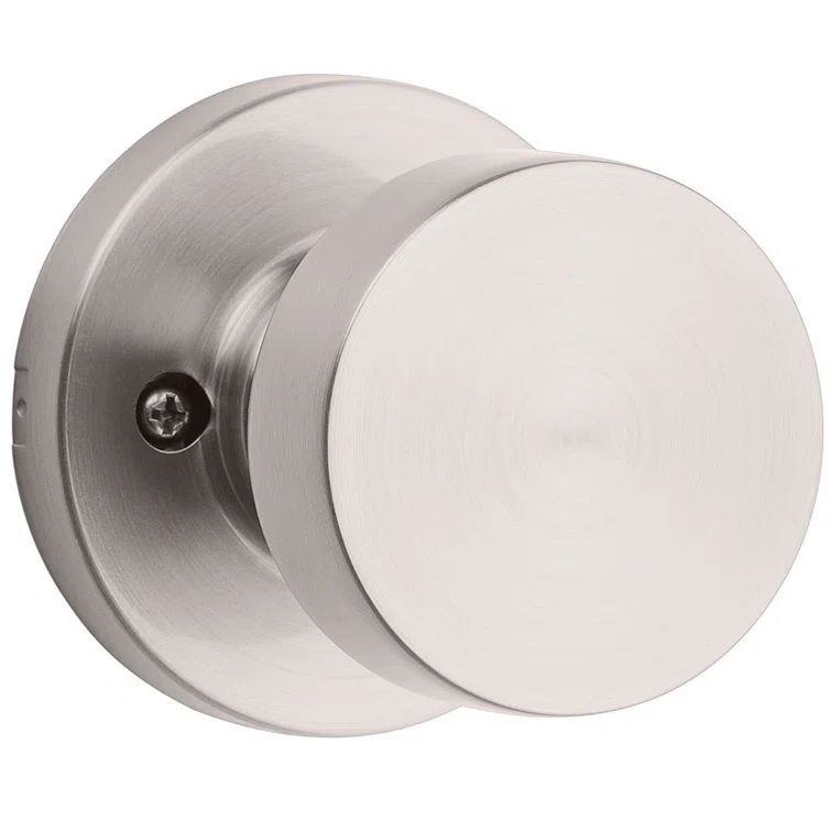 Satin Nickel Round Dummy Door Knob with Microban Protection