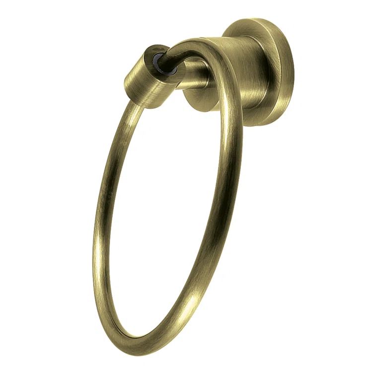 Antique Brass Wall Mounted Towel Ring