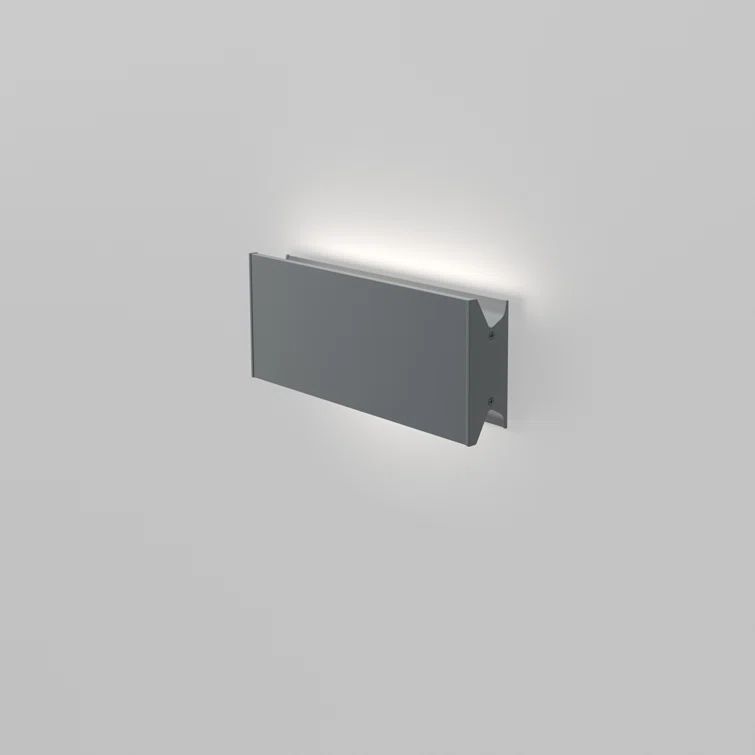 12-Inch Black Aluminum Dimmable Dual LED Wall/Ceiling Light