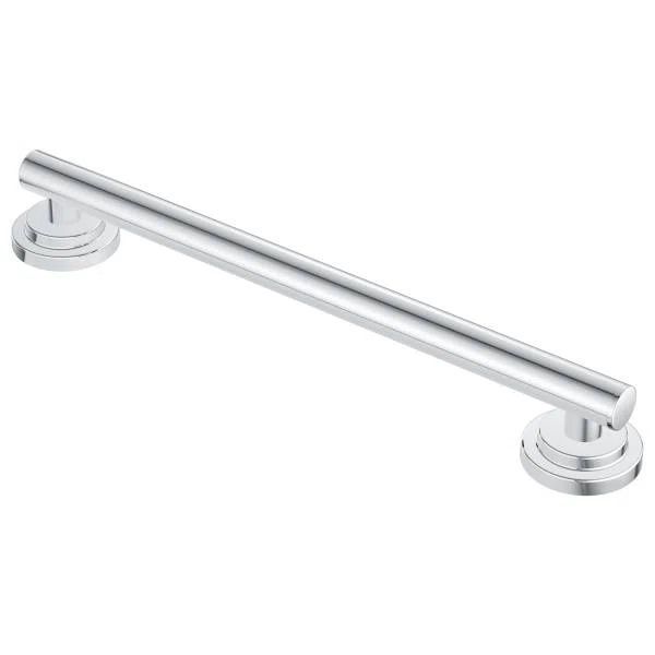 Chrome Stainless Steel Modern Wall Mount Grab Bar