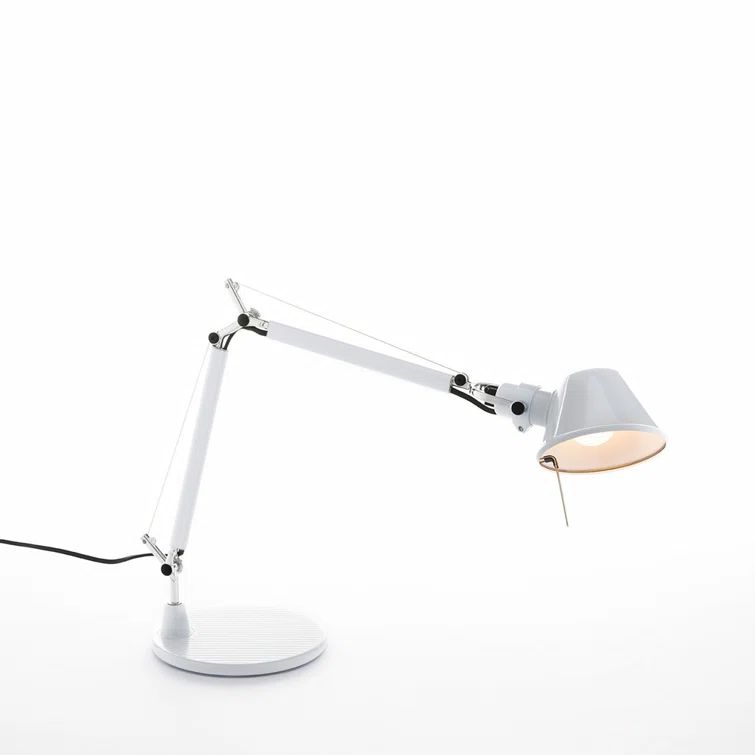 White Adjustable Mini Clip-on Table Lamp