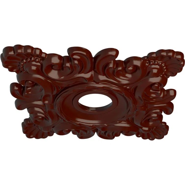 Brushed Mahogany Ornate Polyurethane Ceiling Medallion