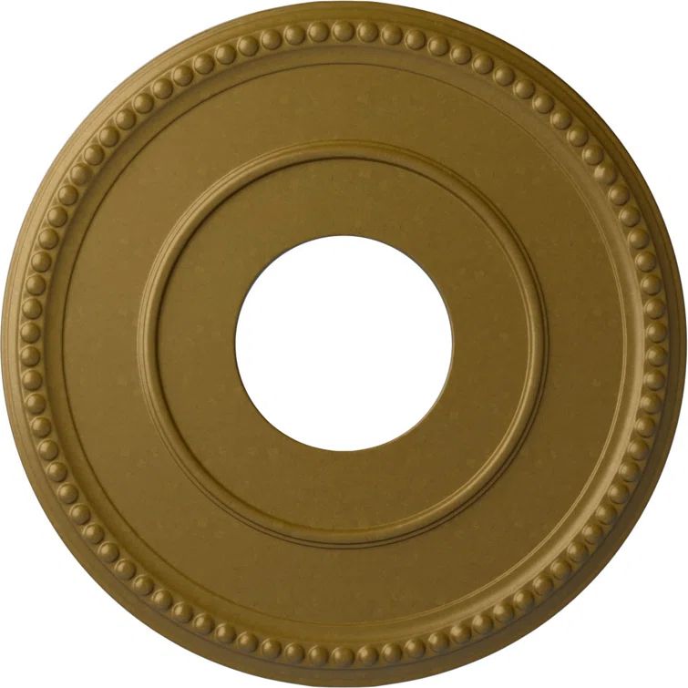 Bradford Hand-Painted Gold Round Ceiling Medallion