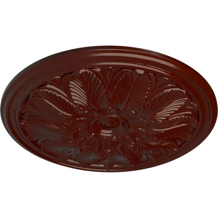 Brushed Mahogany 22.63" Urethane Ceiling Medallion