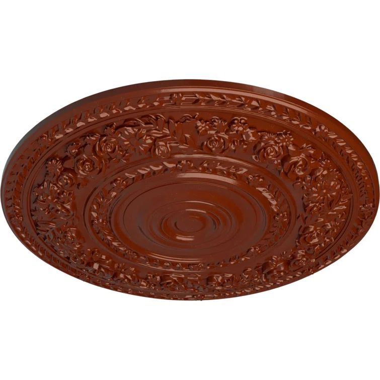 Firebrick Hand-Painted Urethane Ceiling Medallion 33.88"