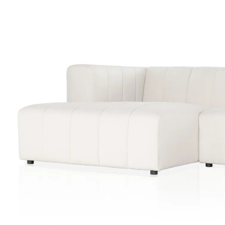 Fayette Cloud Tufted 4-Piece Sectional with Ottoman