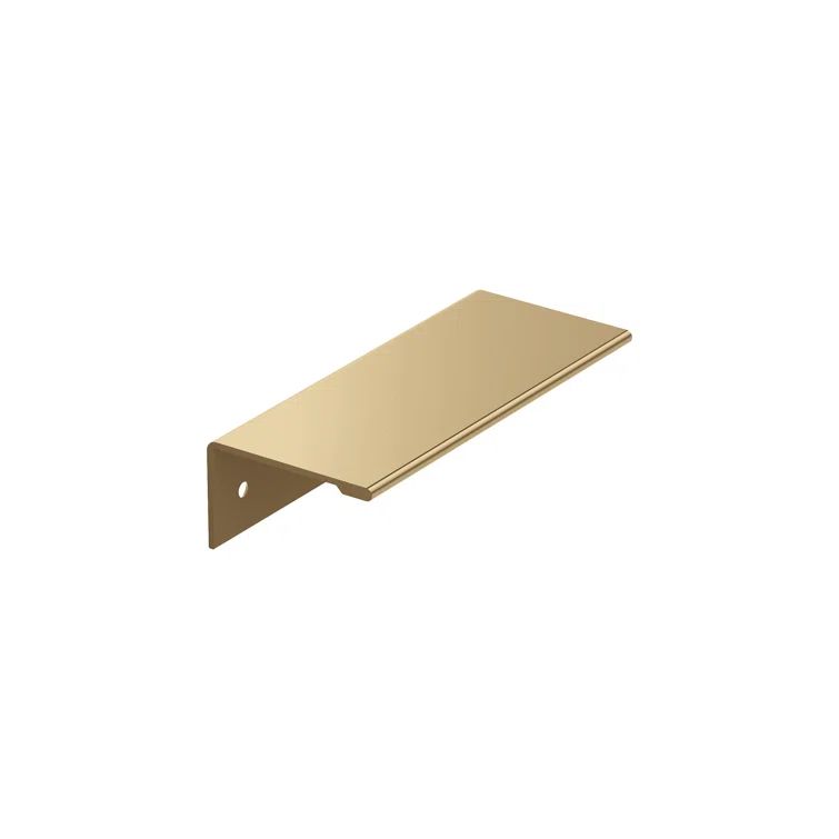 Champagne Bronze 5-1/16 inch Modern Finger Pull with Mounting Hardware