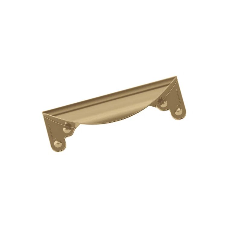 Champagne Bronze 3" Cup Pull with Mounting Hardware