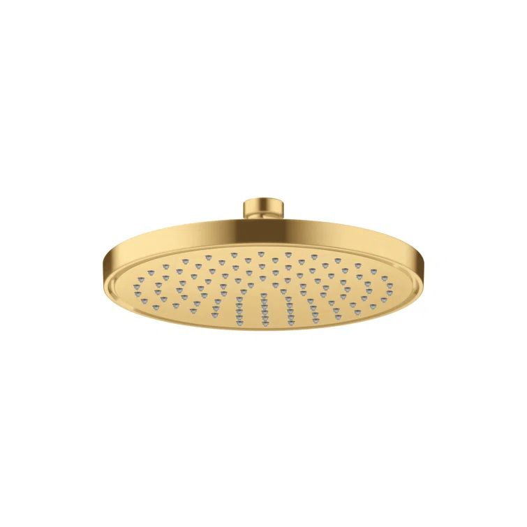 Brushed Gold Optic Rain Wall Mounted Shower Head