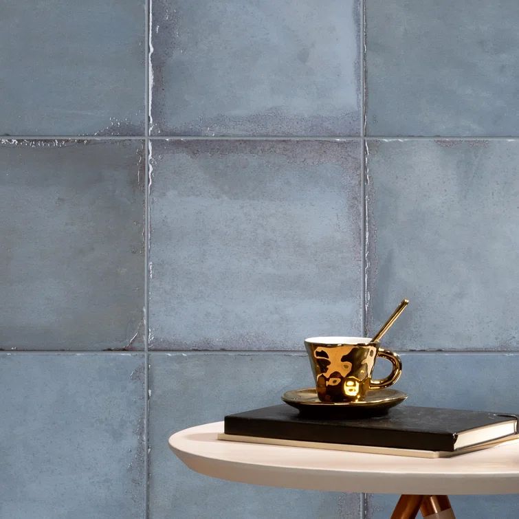 Poise Pacific Blue Matte Porcelain Square Wall and Floor Tile