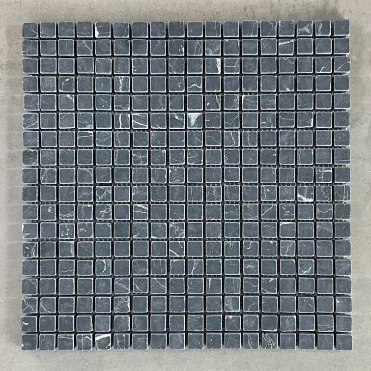 Slate Gray Marble Mosaic Bathroom Shower Tile with Water Protection