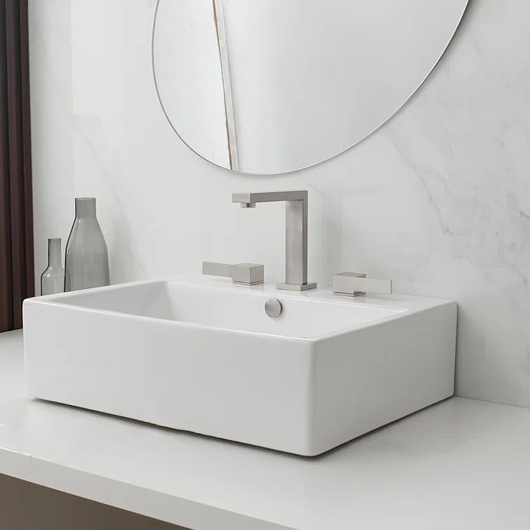 Brushed Nickel Widespread Double Handle Low-Arc Bathroom Faucet