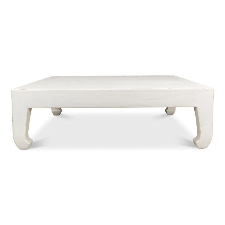 White Pine Chinese-Inspired Square Coffee Table
