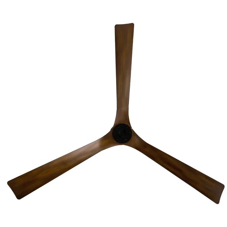 Torque 70'' Matte Black Distressed Koa Smart Ceiling Fan with Remote