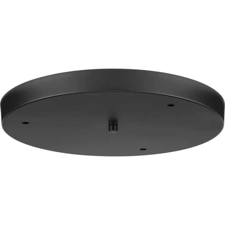 Matte Black Round LED Pendant Canopy Kit