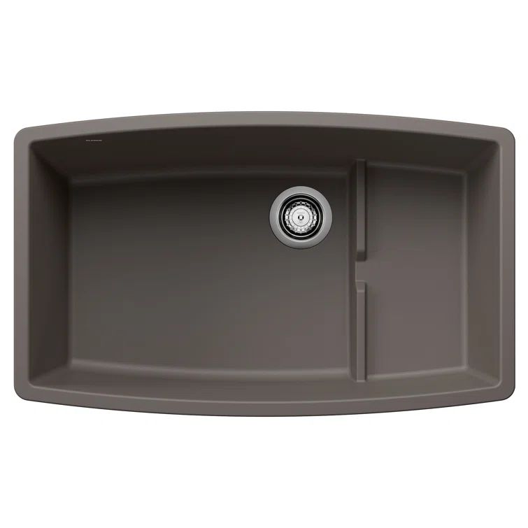 Volcano Gray Granite Composite Single Bowl Kitchen Sink
