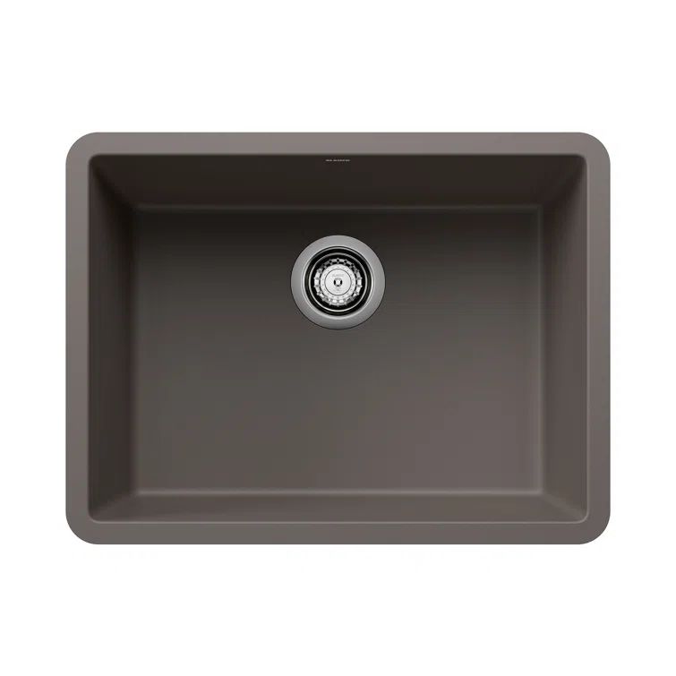 Volcano Gray Granite Composite Single Bowl Kitchen Sink