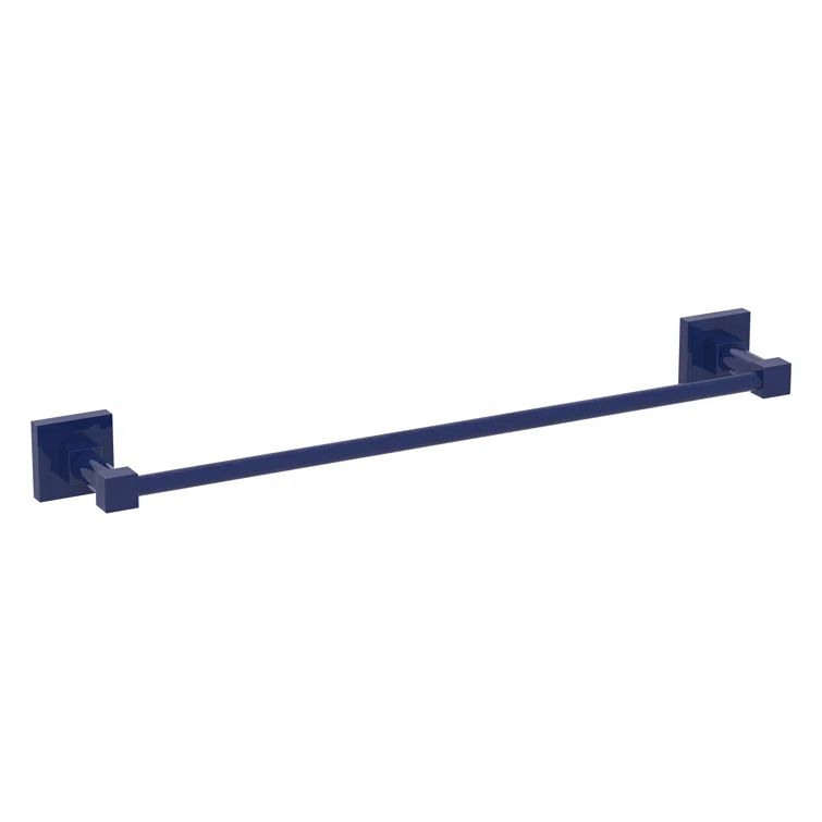 Mediterranean Blue Solid Brass 20'' Wall Mounted Towel Bar