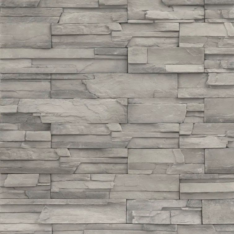 Copen Ash Gray Stacked Stone Waterproof Wall Tile
