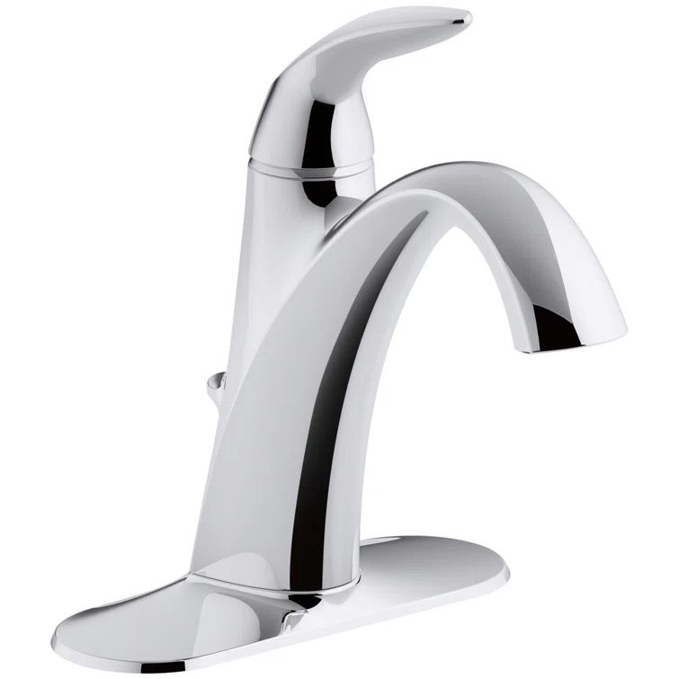 Elegance Polished Chrome Single-Lever Bathroom Faucet