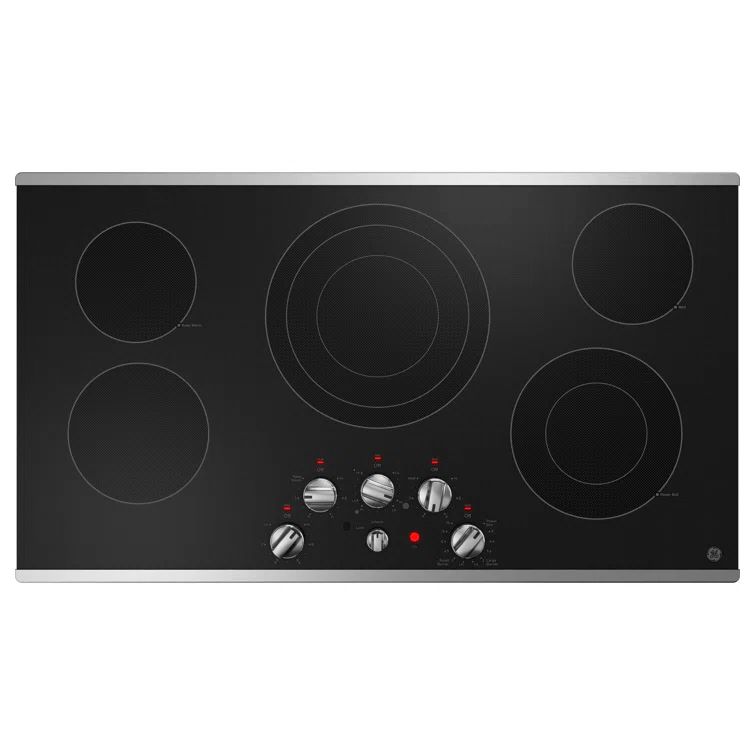 36 Inch Stainless Steel 5 Burner Electric Cooktop